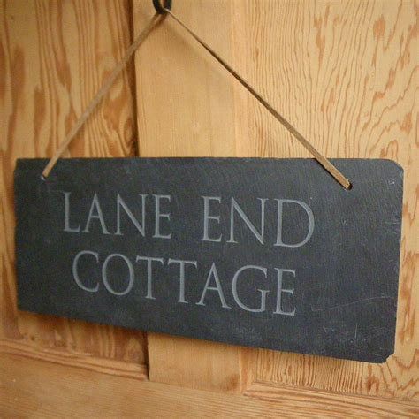 Slate House Sign By Letterfest Engraving