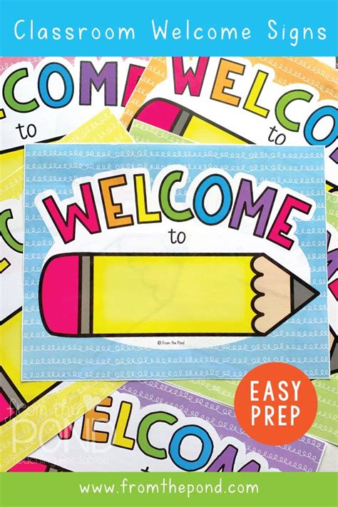 Editable Free Printable Classroom Signs