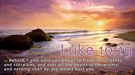 Luke 10 And 19 Bible Verse Pictures Bible Verses Scriptures Bible