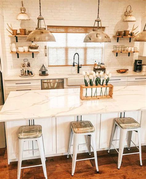 Vintage Farmhouse Kitchen Lighting Things In The Kitchen