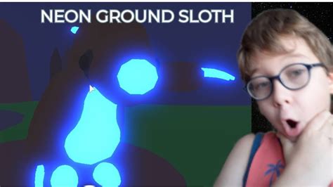 Neon Ground Sloth Roblox Adopt Me Youtube