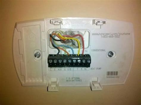honeywell thermostat heat pump wiring