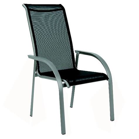 Outdoor White High Back Plastic Stackable Chairs