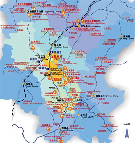 Guilin Map Guilin China Map Map Of Guilin Yangshuo And Longsheng