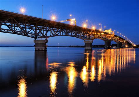 "Coleman Memorial Bridge" (York River between Yorktown and Gloucester