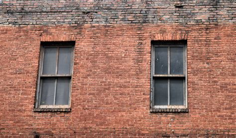 Old Red Brick Wall And Windows Free Stock Photo Public Domain Pictures