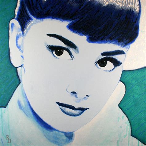 Audrey Hepburn Pop Art Painting Painting By Bob Baker