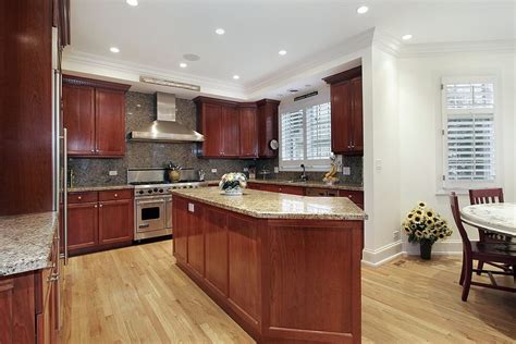 English kitchen, cherry wood cabinets with black glaze. 43 Kitchens with Extensive Dark Wood Throughout