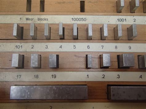 Fowler 1001 To 4 Precision Gage Blocks Workshop Grade 000050