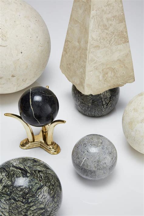 Extra Small Decorative Sphere Black Stone At 1stdibs