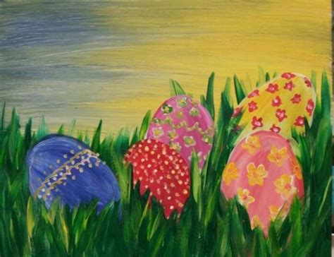 Easter Eggs Customize Them 2 Hours Easter Canvas Painting Easter