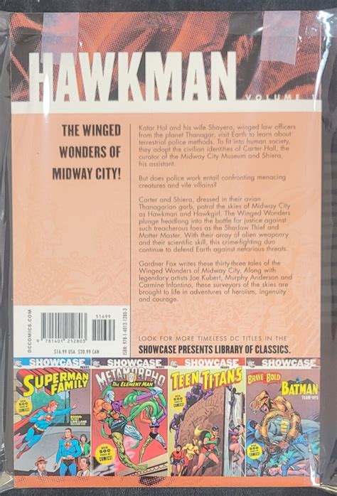 Dc Showcase Hawkman Vol 1 Tpb Dc Comics 2007 Vf Nm 80 90 Or Better