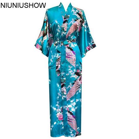 Plus Size S Xxxl Bathrobe With Belt Japanese Geisha Yukata Kimono Women