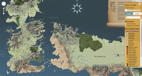 La Carte Interactive De Game Of Thrones Pour Sy Retrouver Game Of
