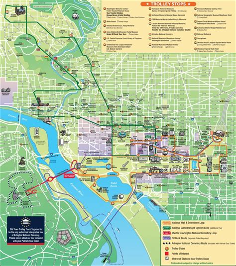 Dc Tourist Attractions Map