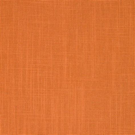 Tangerine Orange Solid Faux Linen Upholstery Fabric