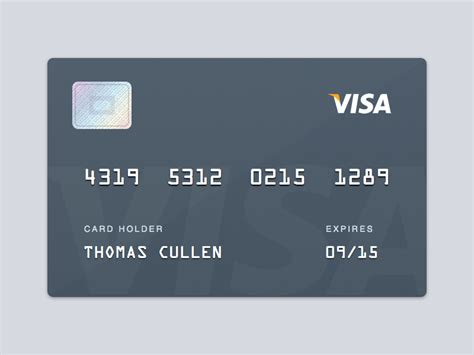 Visa Credit Debit Card Visa Sketch Template Sketch Freebie Download
