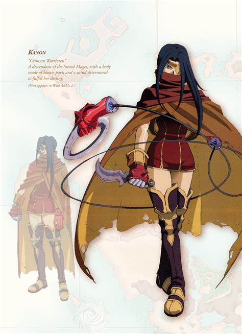 View an image titled 'main characters art' in our wild arms alter code: Wild Arms 5