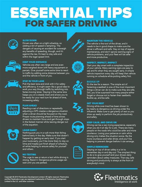 Safe Driving Infographic Car Care Tips Safe Driving Tips Driving
