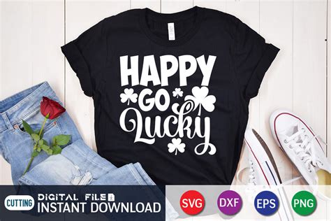 Happy Go Lucky Svg By Funnysvgcrafts Thehungryjpeg