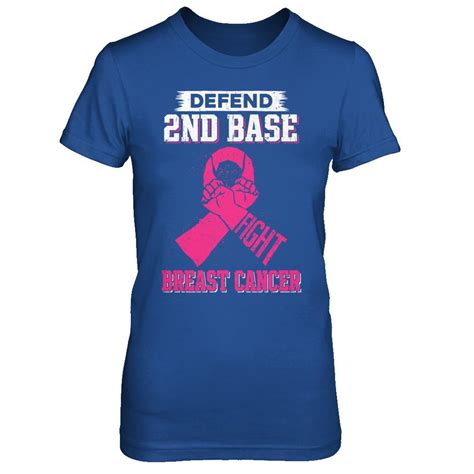 defend 2nd base fight breast cancer awareness shirt and hoodie