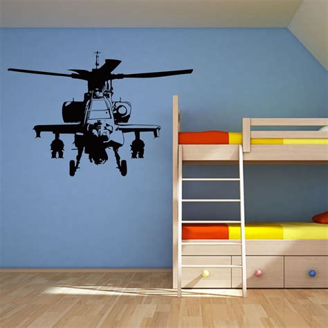 Military Helicopter Wall Sticker Decal World Of Wall Stickers