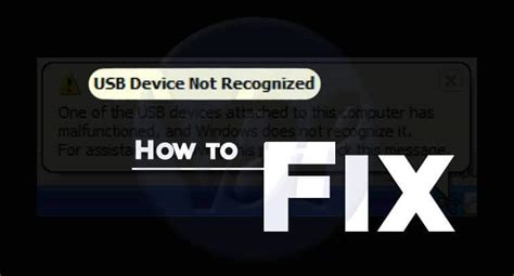 How To Fix Usb Device Not Recognized Error Viral Hax