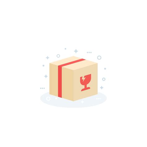Fragile Parcel Package Vector Icon 2204611 Vector Art At Vecteezy