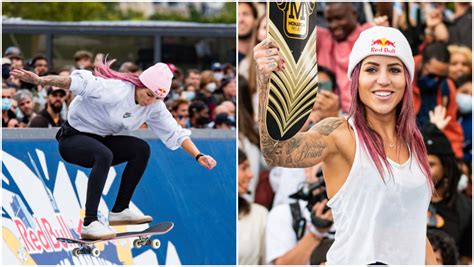 Skateboarder Leticia Bufoni Presented With Record Certificates At X