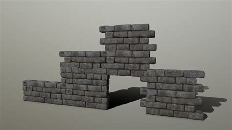 Wall Stone Cgtrader