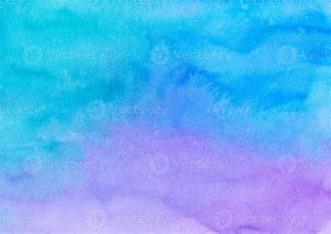 Watercolor Light Blue And Purple Ombre Background Painting Texture