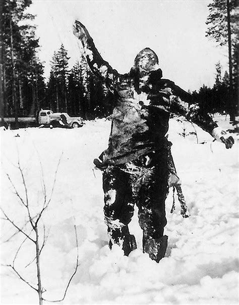 History The Corpse Of A Russian Soldier Stands Rigid In A Clearing