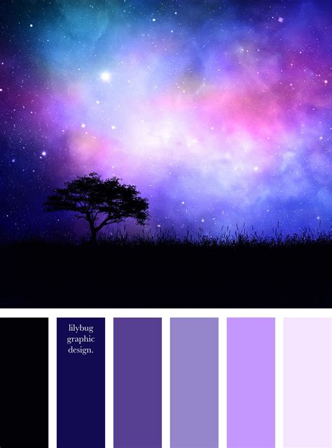 Purple Blue Galaxy Color Palette Galaxy Colors Color Palette Design