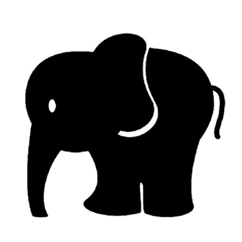 Baby Elephant Silhouette Svg