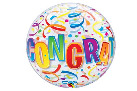Hofland Congratulations Banner Blast Bubble Balloon