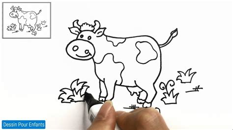 Comment Dessiner Une Vache Facilement Etape Par Etape 12 Dessin Vache