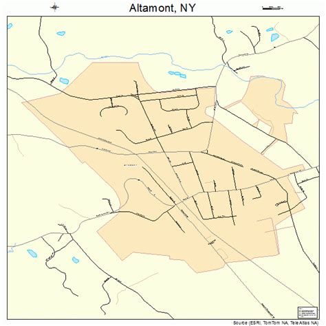 Altamont New York Street Map 3601517