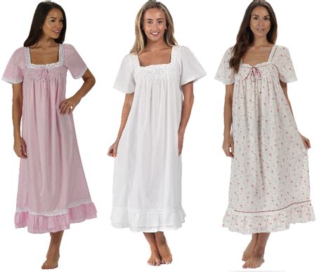 The 1 For U 100 Cotton Short Sleeve Nightgown Evelyn At Amazon Women