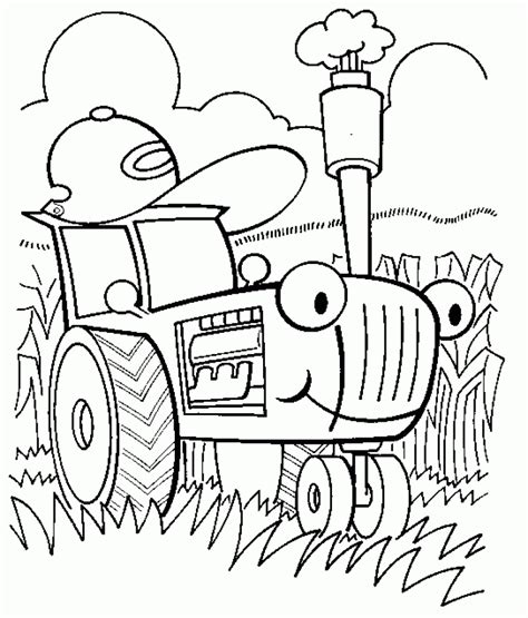 Get This Printable Tractor Coloring Pages Online 46714