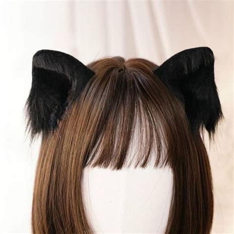 5 Colors Kawaii Plush Cat Ears Hair Clip Sp14572 In 2021 Hair Clips