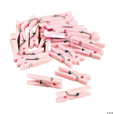 Pastel Pink Mini Clothespin Party Favors Oriental Trading
