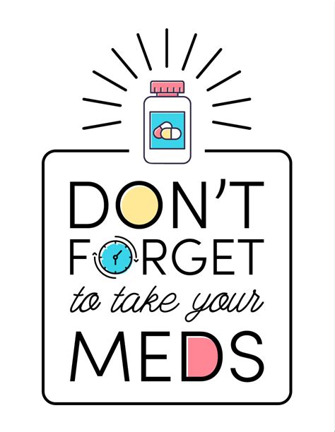 Medication Reminder Printable Free Download