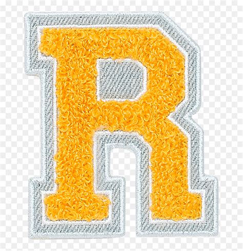 Varsity Letter Yellow Patches H Varsity Letter Yellow Hd Png