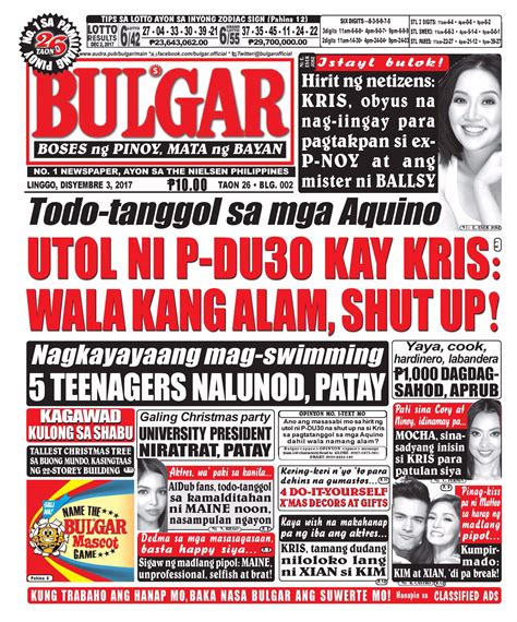Tabloid Newspaper Philippines Top 15 Newspapers Of The Philippines 2022 10 22