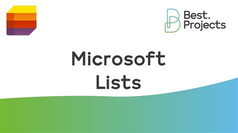Microsoft Lists 1 Bestprojects Youtube