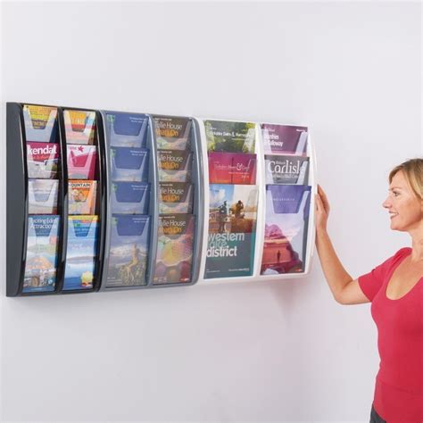 Wall Mounted Brochure Rack Office Depot Adiroffice 51 In X 20 In