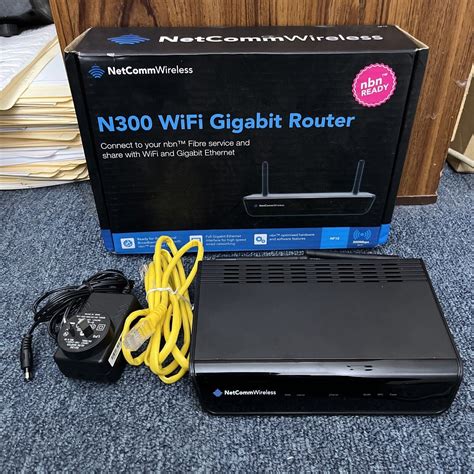 Netcomm Wireless N300 Wifi Gigabit Router Nbn Ready Retro Unit