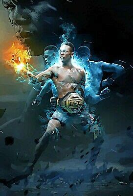 This is about as good as it gets for an ultimate fighting championship event. Israel 'Stylebender' Adesanya Art Poster - MMA UFC Champion - 11x17 13x19 | eBay