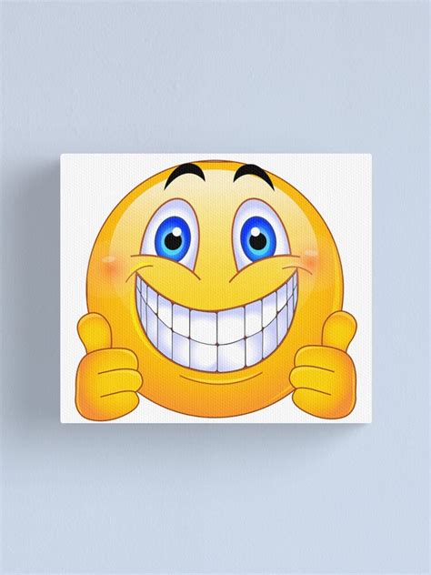 Kisspng Emoticon Clip Art Thumb Smiley Canvas Print For Sale By