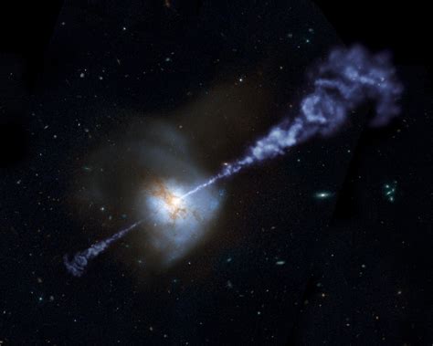 Active Black Hole Squashes Star Formation Nasa
